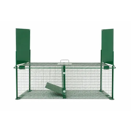 Cage piège acier galvanisé thermolaqué 100x30x35cm 