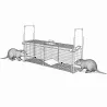 Cage piège acier galvanisé thermolaqué 100x30x35cm 