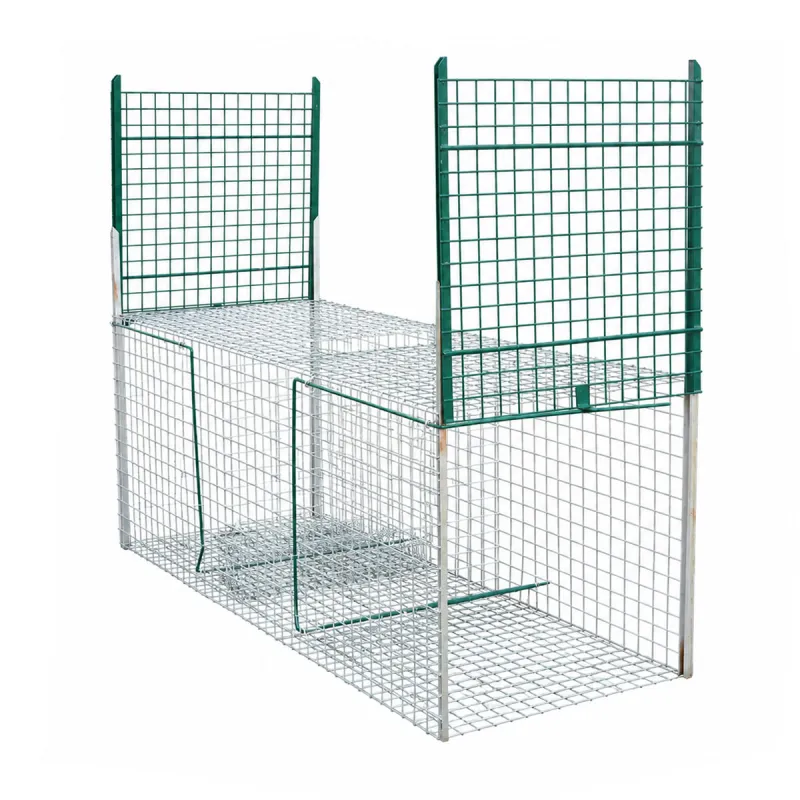 Cage spéciale renard grillage mailles carrées 5cm 200x75x75cm