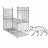 Cage spéciale renard grillage mailles carrées 5cm 200x75x75cm