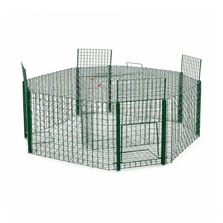 Piège à pies 5 compartiments maille carrée Ø 100cm x30cm