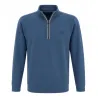 Sweat homme Shatky bleu à col zippé intérieur gratté | Ducatillon