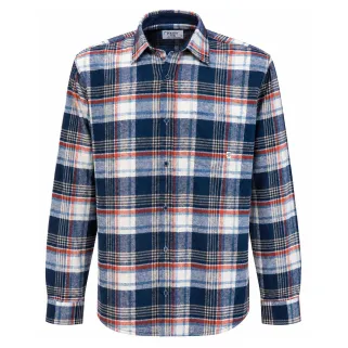 Chemise carreaux Skipy bleu ciel et bleu marine en flanelle grattée - T6 à T2XL