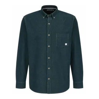 Chemise velours Uda bleu homme - Manches longues T6 à T2XL
