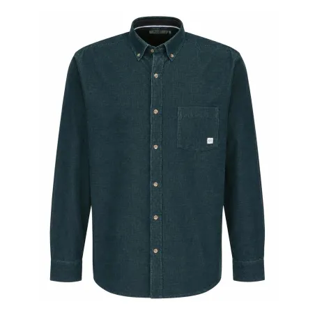 Chemise homme Uda bleue en velours de coton 145 g/m² | Ducatillon