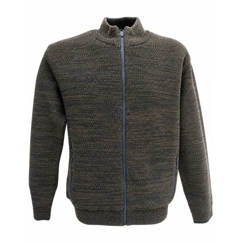 Gilet doublé polaire Galéo marron - T6 à T2XL - Homme