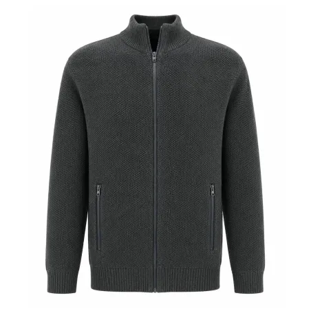 Gilet homme Galéo vert zippé avec doublure en micropolaire