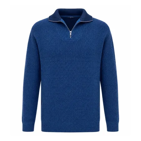 Pull camionneur Coyote indigo doublé micropolaire | Ducatillon