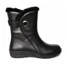Bottines Fourrées Dano Noires pour Femme - Cuir Confortable et Imperméable