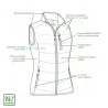 Gilet chauffant femme Deerhunter marron sans manches | Ducatillon