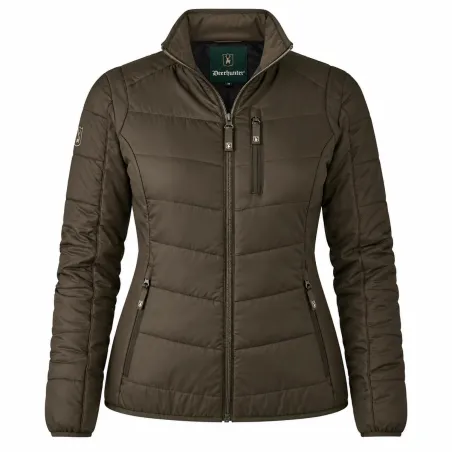 Veste chauffante femme marron taille 36/38 avec système chauffant intégré