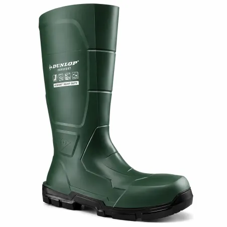 Bottes Dunlop JobGUARD vertes en Acifort O4 | Ducatillon