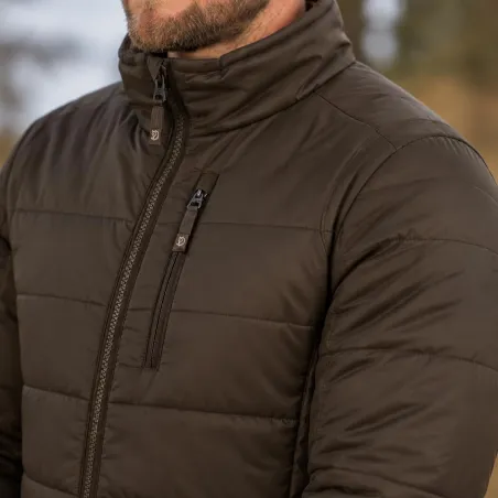 Veste chauffante Deerhunter marron en polyamide ripstop