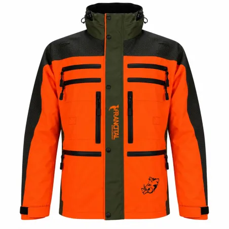 Veste de traque Francital Cerbère orange/vert | Ducatillon