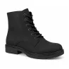 Bottines à lacets Doke noires en cuir pour femme