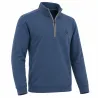 Sweat homme Shatky bleu à col zippé intérieur gratté | Ducatillon