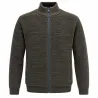Gilet Galéo marron à manches longues doublé micropolaire