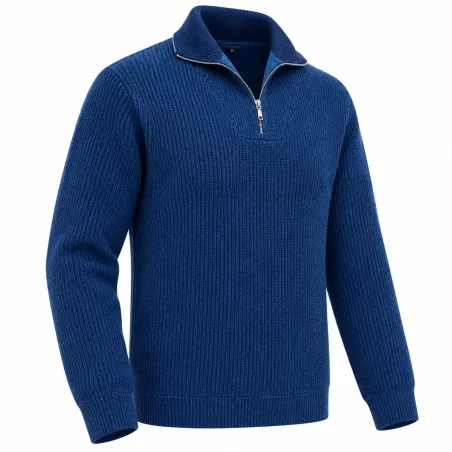Pull camionneur Coyote indigo doublé micropolaire | Ducatillon