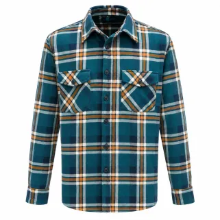 Surchemise homme Soha indigo micropolaire à carreaux | Ducatillon
