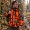 Veste Grand Nord Percussion imperméable orange | Ducatillon