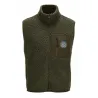 Gilet Gabion Unlimited Fury vert en polaire sherpa | Ducatillon