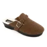 Chaussons Mules Opaline Marron pour Femme - Sabot Confortable