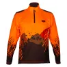 T-shirt manches longues haute visibilité orange - Norme EN 17353