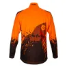 T-shirt manches longues haute visibilité orange - Norme EN 17353
