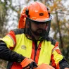 Casque Forestier Complet Orange avec Visière et Protection Auditive