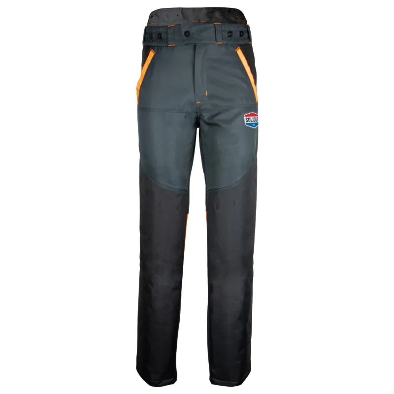Pantalon de débroussaillage Solidur DEPA2 noir et orange