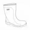 Demi-bottes de travail Allworker vert - Solithane résistante et isolante
