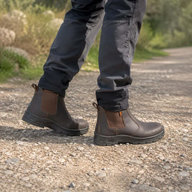 Chaussures Solidur Solden O6 en cuir pleine fleur à zip