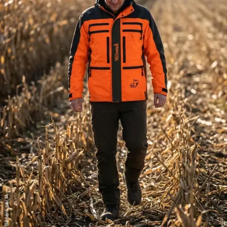 Veste de traque Francital Cerbère orange/vert | Ducatillon