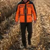 Veste de traque Francital Cerbère orange/vert | Ducatillon