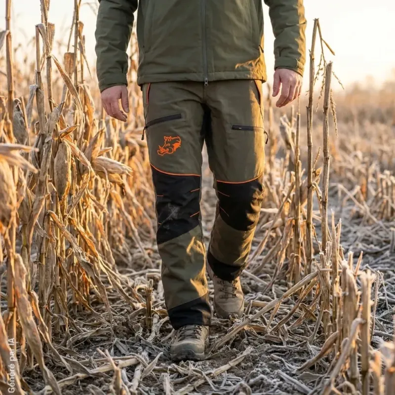 Pantalon Francital Cerbère vert anti-ronces | Ducatillon