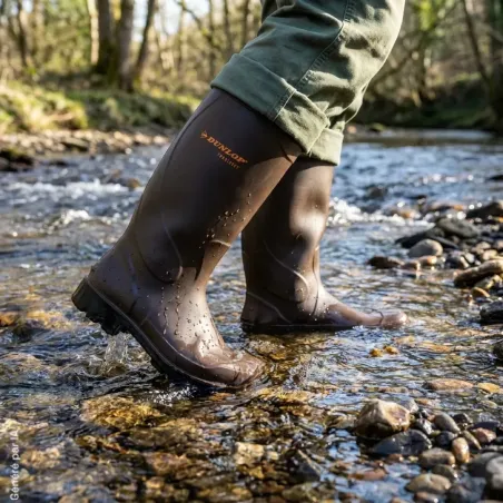 Bottes Dunlop Terroir Pro marron Purofort O4 | Ducatillon
