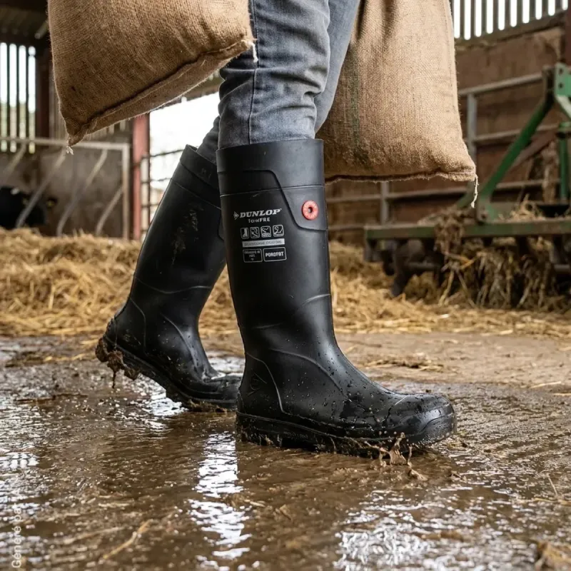 Bottes Dunlop TerraPro Purofort S5 SRC noires | Ducatillon