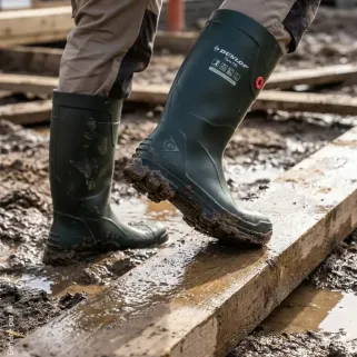Bottes Dunlop TerraPRO vertes O4 en Purofort | Ducatillon