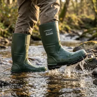 Bottes Dunlop JobGUARD vertes en Acifort O4 | Ducatillon