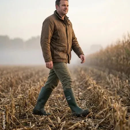 Bottes Dunlop JobGUARD vertes en Acifort O4 | Ducatillon