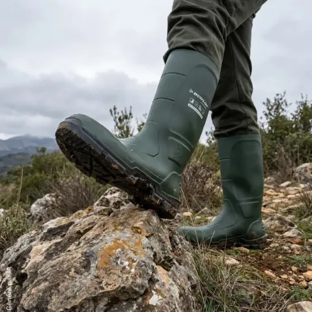 Bottes Dunlop JobGUARD vertes en Acifort O4 | Ducatillon