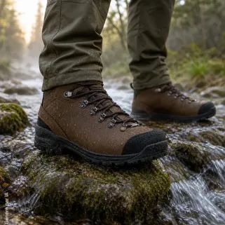 Crispi Heio Tinde GTX marron | Chaussures de chasse en nubuck