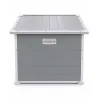 Niche pour chien en polypropylène - Toit chalet avec porte - 120x115 cm - Coloris bois