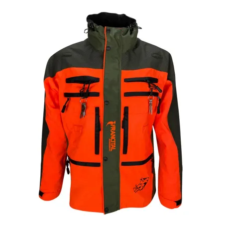 Veste de traque Francital Cerbère orange/vert | Ducatillon