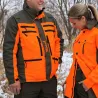 Veste de traque Francital Cerbère orange/vert | Ducatillon