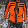 Veste de traque Francital Cerbère orange/vert | Ducatillon