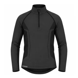 Base Layer Noir Col Zippé - Chasse Hivernale