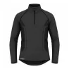 Base Layer Noir Col Zippé - Chasse Hivernale