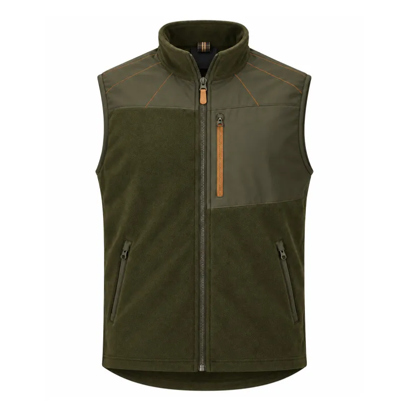 Gilet polaire Stagunt Expert bronze stretch à col montant