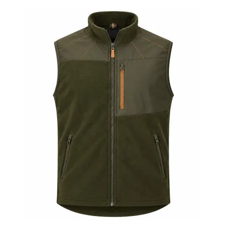 Gilet polaire Stagunt Expert bronze stretch à col montant